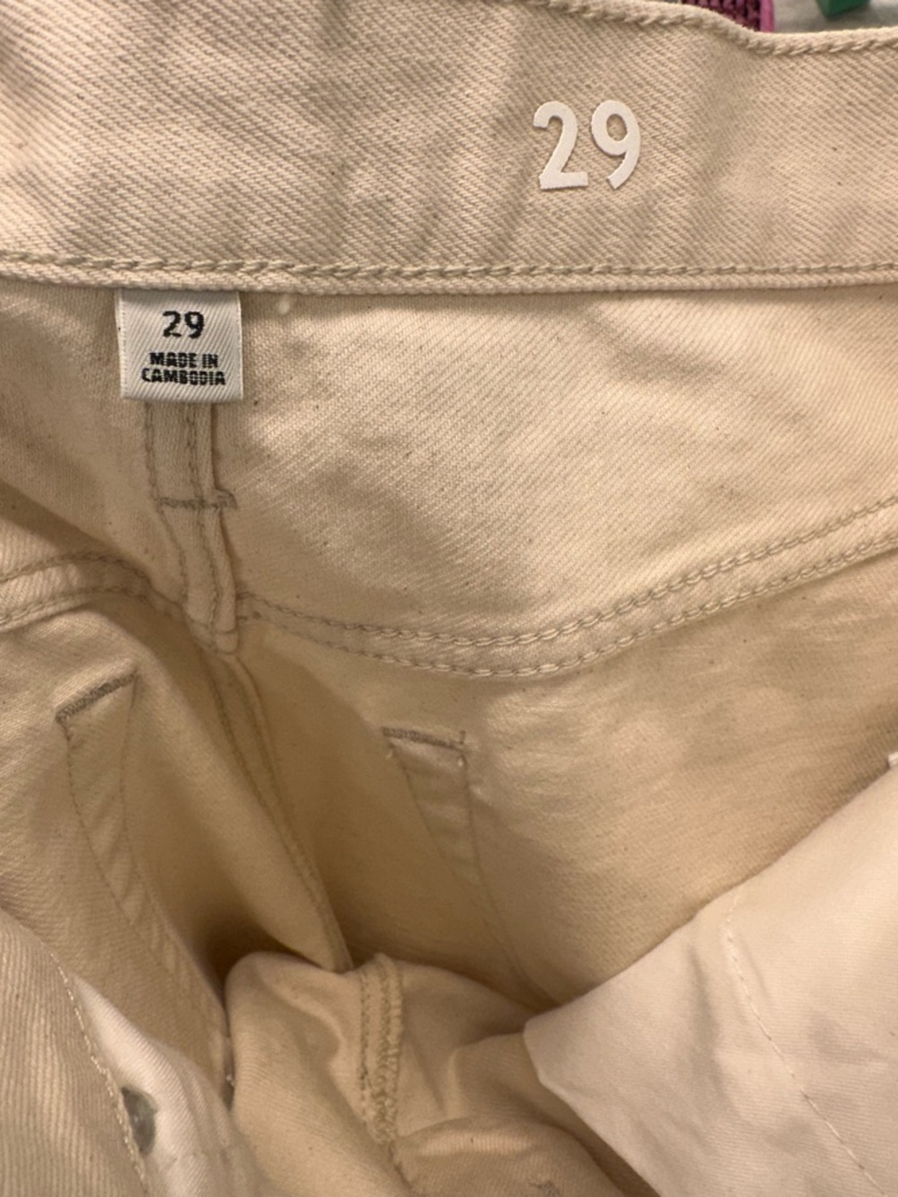 J.Crew Slouchy Boyfriend Jeans Size 29 New Without Tags Ecru Cream White - Picture 5 of 6